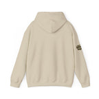 No Balls No Bluff Pullover Hoodie in Sand – Back Flat Lay | All Bluff Poker