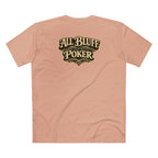 All Courage T-Shirt in Pale Pink – Back Flat Lay | All Bluff Poker