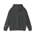 House of Bluff Pullover Hoodie in Dark Heather – Back Flat Lay | All Bluff Poker