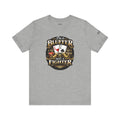 I'm a Bluffer Not a Fighter T-Shirt in Athletic Heather – Front Flat Lay | All Bluff Poker 