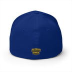 7-2 Style Fitted Cap in Royal Blue – Back View | All Bluff Poker