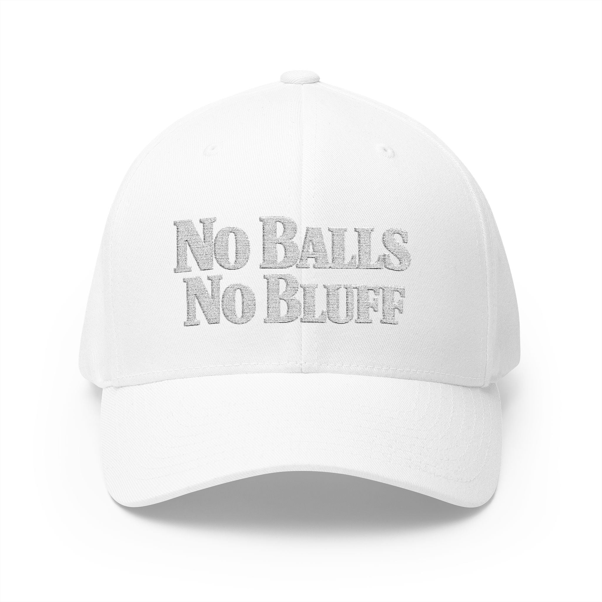 No Balls No Bluff | All Bluff Poker | Hats | NBNB-HAT-4 — Fitted Cap