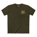House of Bluff T-Shirt in Army – Front Flat Lay | All Bluff Poker