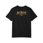 7-2 Style T-Shirt in Black – Back Flat Lay | All Bluff Poker