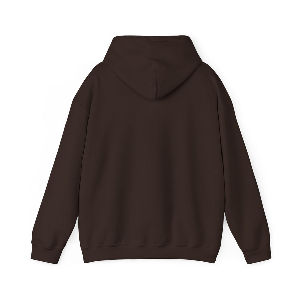 All Bluff Poker Pullover Hoodie in Dark Chocolate – Back Flat Lay | All Bluff Poker