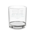 No Balls No Bluff etched lowball whiskey glass — bold poker gift for him