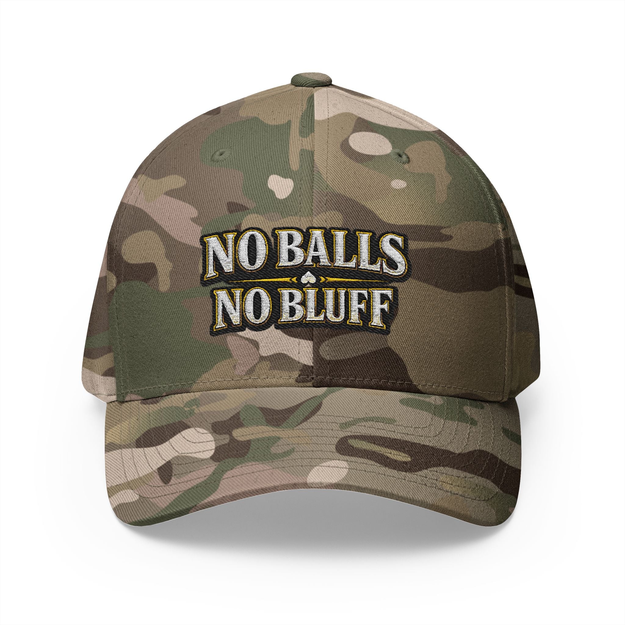 No Balls No Bluff | All Bluff Poker | Hats | NBNB-HAT-2 — Fitted Cap