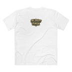 Professional Bluffer T-Shirt in White – Back Flat Lay | All Bluff Poker