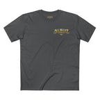7-2 Style T-Shirt in Charcoal – Front Flat Lay | All Bluff Poker