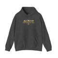 All Bluff Poker Pullover Hoodie in Dark Heather – Front Flat Lay | All Bluff Poker