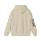 All Bluff Poker Pullover Hoodie in Sand – Back Flat Lay | All Bluff Poker