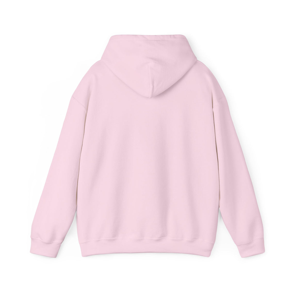 All Bluff Poker Pullover Hoodie in Light Pink – Back Flat Lay | All Bluff Poker