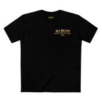 7-2 Style T-Shirt in Black – Front Flat Lay | All Bluff Poker