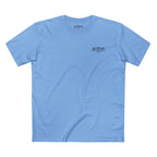 No Balls No Bluff T-Shirt in Carolina Blue – Front Flat Lay | All Bluff Poker