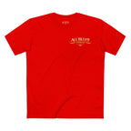 7-2 Style T-Shirt in Red – Front Flat Lay | All Bluff Poker