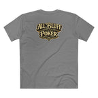 All Courage T-Shirt in Athletic Heather – Back Flat Lay | All Bluff Poker