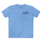 Professional Bluffer T-Shirt in Carolina Blue – Front Flat Lay | All Bluff Poker