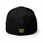 7-2 Style Fitted Cap in Black – Back View | All Bluff Poker