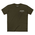 I'm a Bluffer Not a Fighter T-Shirt in Army – Front Flat Lay | All Bluff Poker