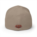Professional Bluffer Fitted Cap in Khaki – Back View | All Bluff Poker