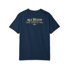 7-2 Style T-Shirt in True Navy – Back Flat Lay | All Bluff Poker