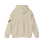 All Bluff Poker Pullover Hoodie in Bone – Back Flat Lay | All Bluff Poker