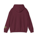 All Bluff No Fear Pullover Hoodie in Maroon – Back Flat Lay | All Bluff Poker
