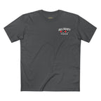 All Bluff No Fear T-Shirt in Charcoal – Front Flat Lay | All Bluff Poker