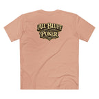 7-2 Style T-Shirt in Pale Pink – Back Flat Lay | All Bluff Poker