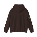 No Balls No Bluff Pullover Hoodie in Dark Chocolate – Back Flat Lay | All Bluff Poker