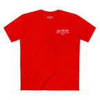 I'm a Bluffer Not a Fighter T-Shirt in Red – Front Flat Lay | All Bluff Poker