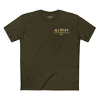 7-2 Style T-Shirt in Army – Front Flat Lay | All Bluff Poker
