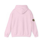 No Balls No Bluff Pullover Hoodie in Light Pink – Back Flat Lay | All Bluff Poker