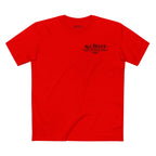 Professional Bluffer T-Shirt in Red – Front Flat Lay | All Bluff Poker