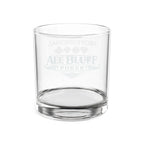 Professional Bluffer etched lowball whiskey glass with card suits — poker gift for him