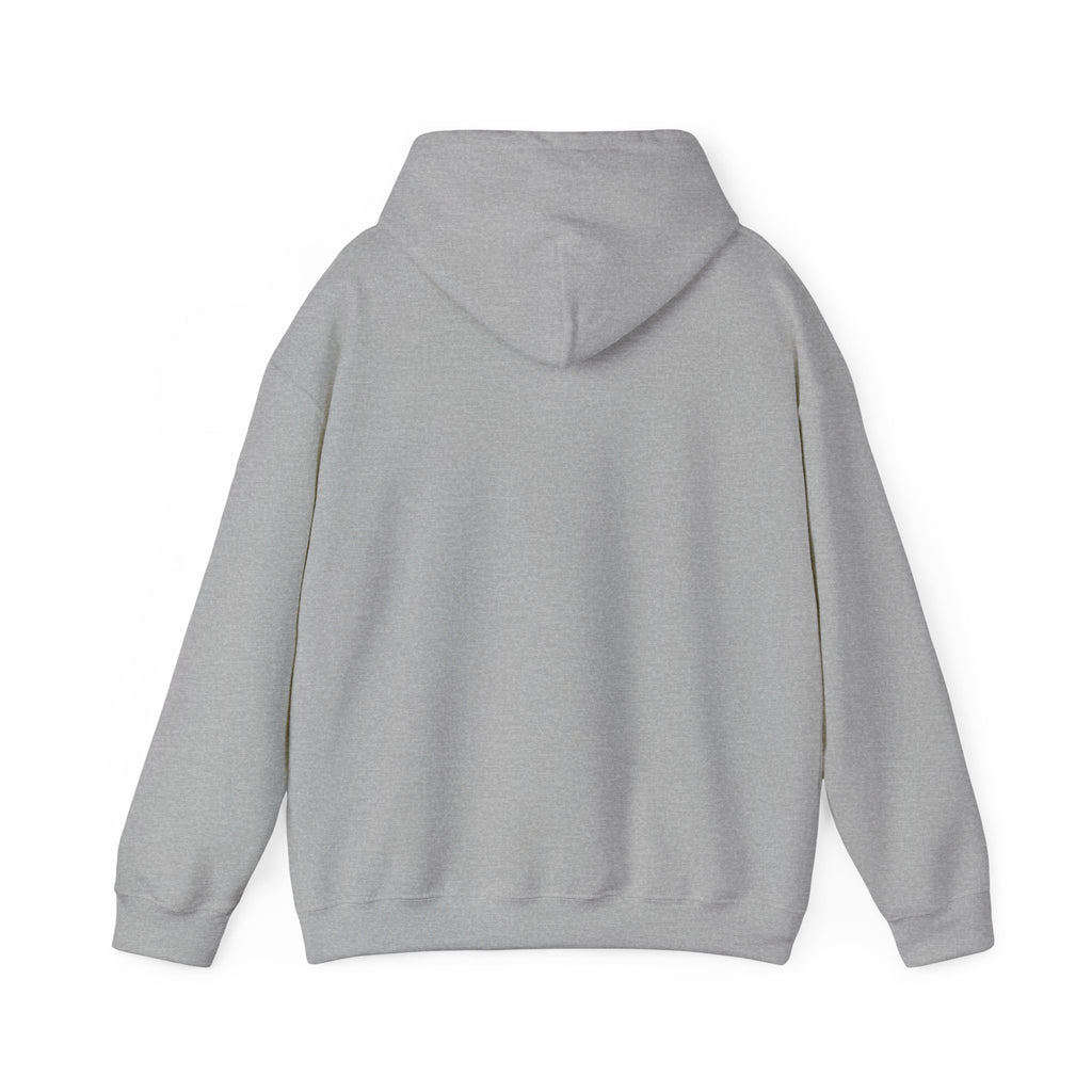 All Bluff Poker Pullover Hoodie in Sport Grey – Back Flat Lay | All Bluff Poker