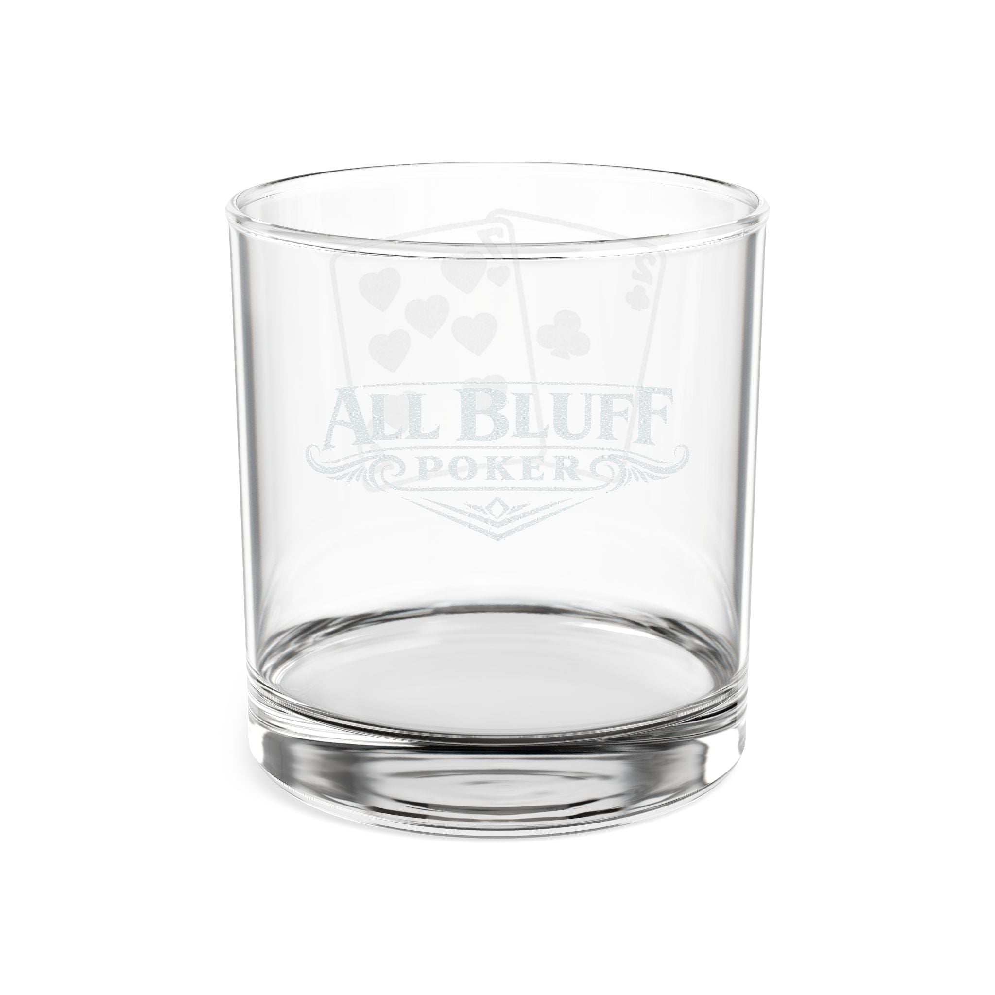 7-2 offsuit etched lowball whiskey glass — poker gift for the bold bluffer