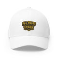 All Bluff Poker Fitted Cap in White – Front View | All Bluff Poker