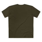 All Bluff Poker T-Shirt in Army – Back Flat Lay | All Bluff Poker
