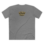 House of Bluff T-Shirt in Athletic Heather – Back Flat Lay | All Bluff Poker