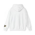 7-2 Style Pullover Hoodie in White – Back Flat Lay | All Bluff Poker
