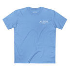 I'm a Bluffer Not a Fighter T-Shirt in Carolina Blue – Front Flat Lay | All Bluff Poker