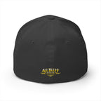 All Bluff Poker Fitted Cap in Dark Grey – Back View | All Bluff Poker