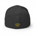 7-2 Style Fitted Cap in Dark Grey – Back View | All Bluff Poker