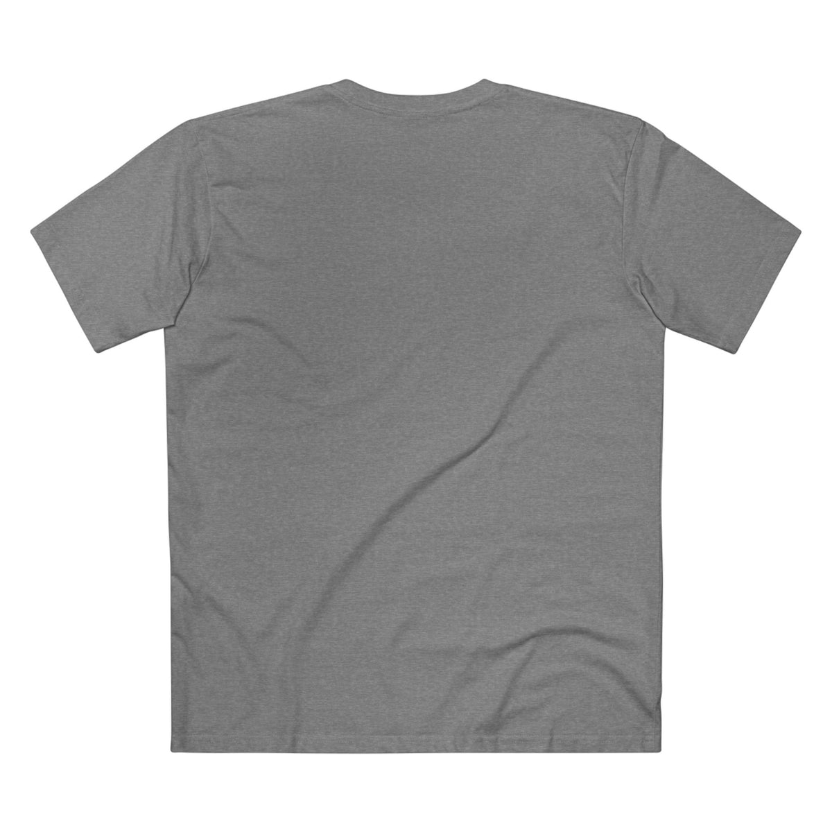 All Bluff Poker T-Shirt in Athletic Heather – Back Flat Lay | All Bluff Poker