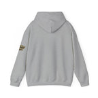 All Bluff Poker Pullover Hoodie in Sport Grey – Back Flat Lay | All Bluff Poker