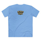 House of Bluff T-Shirt in Carolina Blue – Back Flat Lay | All Bluff Poker