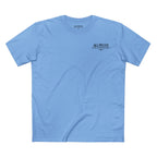 No Balls No Bluff T-Shirt in Carolina Blue – Front Flat Lay | All Bluff Poker