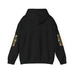 All Bluff Poker Pullover Hoodie in Black – Back Flat Lay | All Bluff Poker