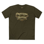 Professional Bluffer T-Shirt in Army – Front Flat Lay | All Bluff Poker